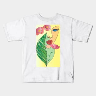 Flower Lady Kids T-Shirt